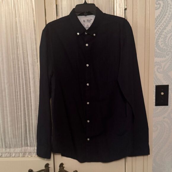 Original Penguin Men's Black Button-Up Shirt - Picture 1 of 7